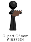 Black Design Mascot Clipart #1537534 by Leo Blanchette