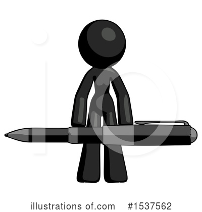 Royalty-Free (RF) Black Design Mascot Clipart Illustration by Leo Blanchette - Stock Sample #1537562