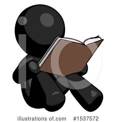 Royalty-Free (RF) Black Design Mascot Clipart Illustration by Leo Blanchette - Stock Sample #1537572