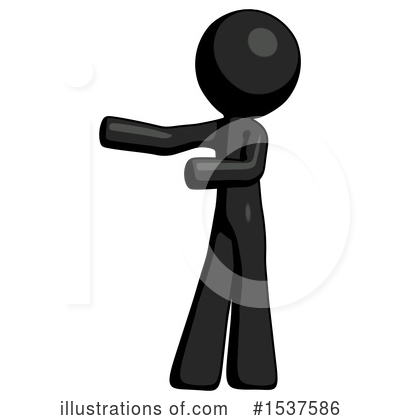 Royalty-Free (RF) Black Design Mascot Clipart Illustration by Leo Blanchette - Stock Sample #1537586