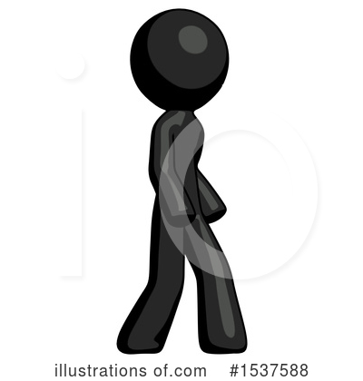 Royalty-Free (RF) Black Design Mascot Clipart Illustration by Leo Blanchette - Stock Sample #1537588