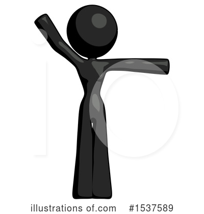 Royalty-Free (RF) Black Design Mascot Clipart Illustration by Leo Blanchette - Stock Sample #1537589