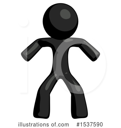 Royalty-Free (RF) Black Design Mascot Clipart Illustration by Leo Blanchette - Stock Sample #1537590