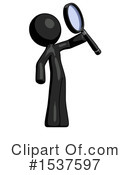 Black Design Mascot Clipart #1537597 by Leo Blanchette