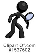 Black Design Mascot Clipart #1537602 by Leo Blanchette
