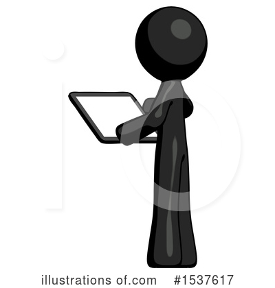 Royalty-Free (RF) Black Design Mascot Clipart Illustration by Leo Blanchette - Stock Sample #1537617