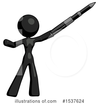 Royalty-Free (RF) Black Design Mascot Clipart Illustration by Leo Blanchette - Stock Sample #1537624