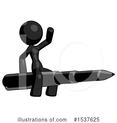 Royalty-Free (RF) Black Design Mascot Clipart Illustration by Leo Blanchette - Stock Sample #1537625