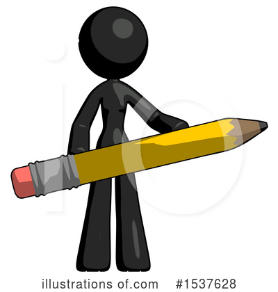 Royalty-Free (RF) Black Design Mascot Clipart Illustration by Leo Blanchette - Stock Sample #1537628