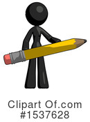 Black Design Mascot Clipart #1537628 by Leo Blanchette