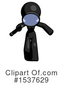 Black Design Mascot Clipart #1537629 by Leo Blanchette