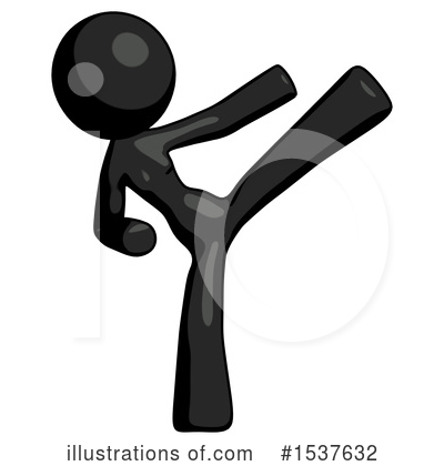 Royalty-Free (RF) Black Design Mascot Clipart Illustration by Leo Blanchette - Stock Sample #1537632