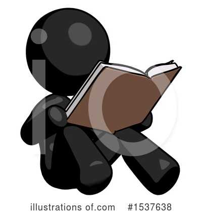 Royalty-Free (RF) Black Design Mascot Clipart Illustration by Leo Blanchette - Stock Sample #1537638