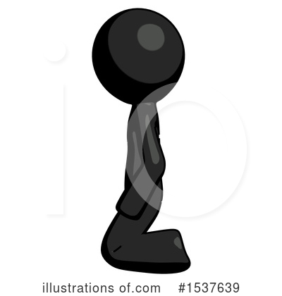 Royalty-Free (RF) Black Design Mascot Clipart Illustration by Leo Blanchette - Stock Sample #1537639