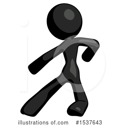 Royalty-Free (RF) Black Design Mascot Clipart Illustration by Leo Blanchette - Stock Sample #1537643