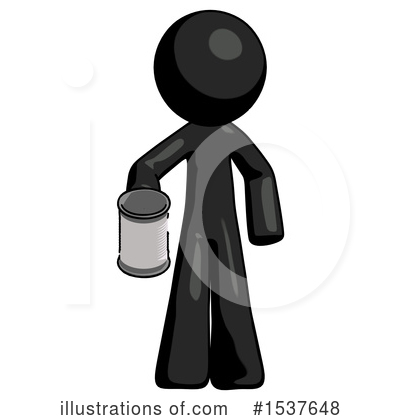 Royalty-Free (RF) Black Design Mascot Clipart Illustration by Leo Blanchette - Stock Sample #1537648