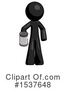 Black Design Mascot Clipart #1537648 by Leo Blanchette
