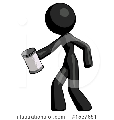 Royalty-Free (RF) Black Design Mascot Clipart Illustration by Leo Blanchette - Stock Sample #1537651