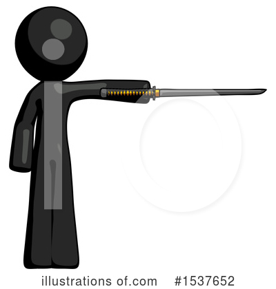 Royalty-Free (RF) Black Design Mascot Clipart Illustration by Leo Blanchette - Stock Sample #1537652