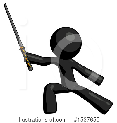 Royalty-Free (RF) Black Design Mascot Clipart Illustration by Leo Blanchette - Stock Sample #1537655