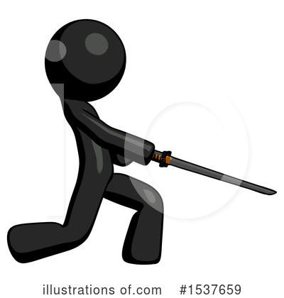 Royalty-Free (RF) Black Design Mascot Clipart Illustration by Leo Blanchette - Stock Sample #1537659