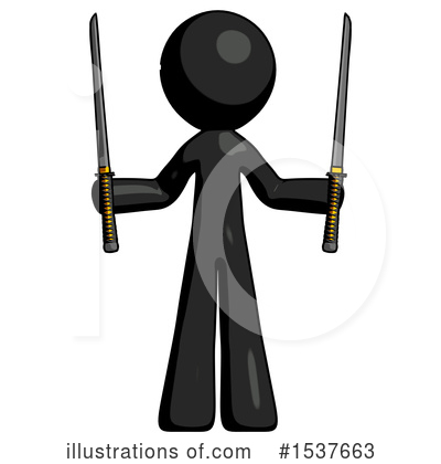Royalty-Free (RF) Black Design Mascot Clipart Illustration by Leo Blanchette - Stock Sample #1537663