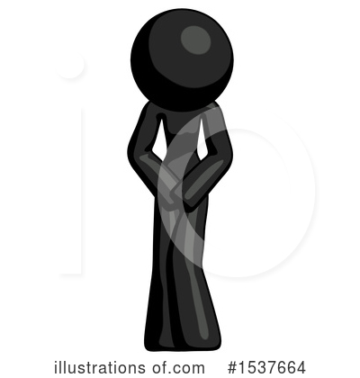 Royalty-Free (RF) Black Design Mascot Clipart Illustration by Leo Blanchette - Stock Sample #1537664
