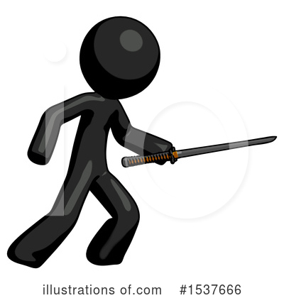 Royalty-Free (RF) Black Design Mascot Clipart Illustration by Leo Blanchette - Stock Sample #1537666