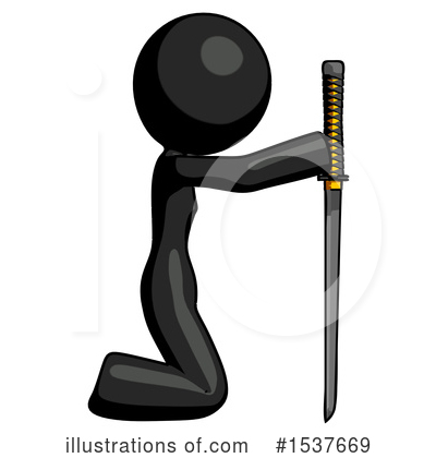 Royalty-Free (RF) Black Design Mascot Clipart Illustration by Leo Blanchette - Stock Sample #1537669