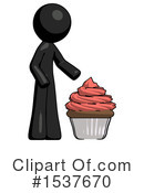 Black Design Mascot Clipart #1537670 by Leo Blanchette