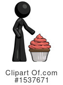 Black Design Mascot Clipart #1537671 by Leo Blanchette