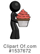 Black Design Mascot Clipart #1537672 by Leo Blanchette