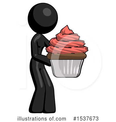 Royalty-Free (RF) Black Design Mascot Clipart Illustration by Leo Blanchette - Stock Sample #1537673