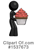 Black Design Mascot Clipart #1537673 by Leo Blanchette