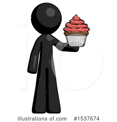 Royalty-Free (RF) Black Design Mascot Clipart Illustration by Leo Blanchette - Stock Sample #1537674