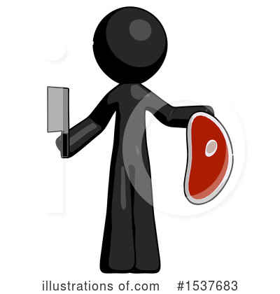 Royalty-Free (RF) Black Design Mascot Clipart Illustration by Leo Blanchette - Stock Sample #1537683