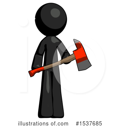 Royalty-Free (RF) Black Design Mascot Clipart Illustration by Leo Blanchette - Stock Sample #1537685