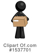 Black Design Mascot Clipart #1537701 by Leo Blanchette
