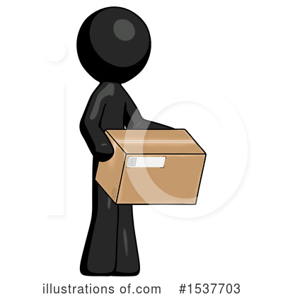 Royalty-Free (RF) Black Design Mascot Clipart Illustration by Leo Blanchette - Stock Sample #1537703