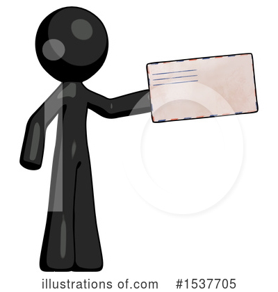 Royalty-Free (RF) Black Design Mascot Clipart Illustration by Leo Blanchette - Stock Sample #1537705