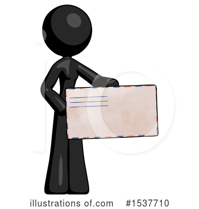 Royalty-Free (RF) Black Design Mascot Clipart Illustration by Leo Blanchette - Stock Sample #1537710