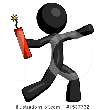 Royalty-Free (RF) Black Design Mascot Clipart Illustration by Leo Blanchette - Stock Sample #1537732