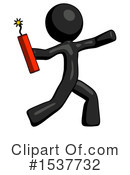Black Design Mascot Clipart #1537732 by Leo Blanchette