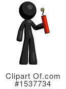 Black Design Mascot Clipart #1537734 by Leo Blanchette