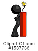 Black Design Mascot Clipart #1537736 by Leo Blanchette