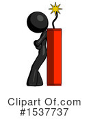 Black Design Mascot Clipart #1537737 by Leo Blanchette