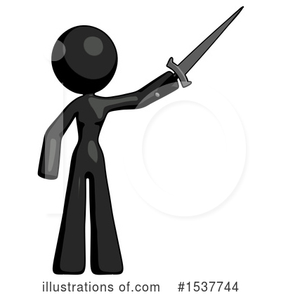 Royalty-Free (RF) Black Design Mascot Clipart Illustration by Leo Blanchette - Stock Sample #1537744