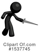 Black Design Mascot Clipart #1537745 by Leo Blanchette