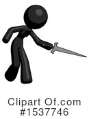 Black Design Mascot Clipart #1537746 by Leo Blanchette