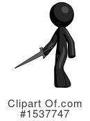 Black Design Mascot Clipart #1537747 by Leo Blanchette